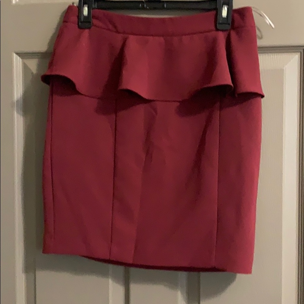Maroon skirt